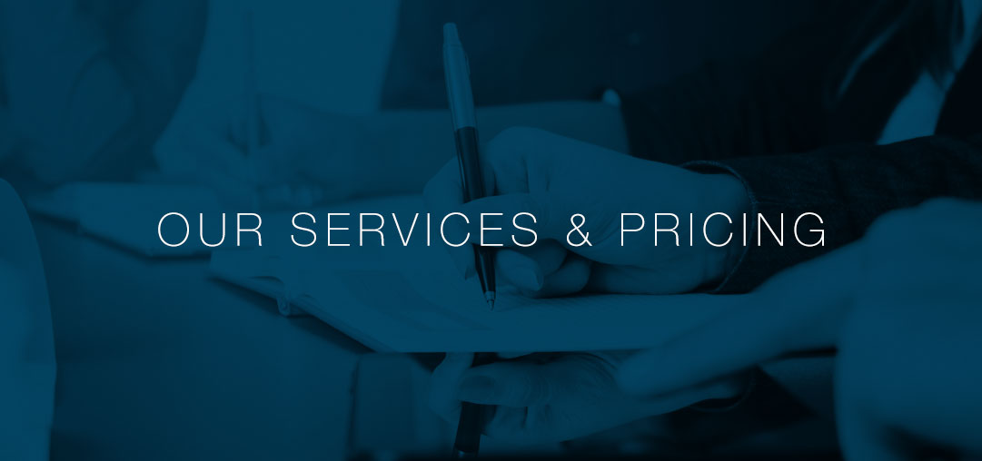 Our Services and Pricing